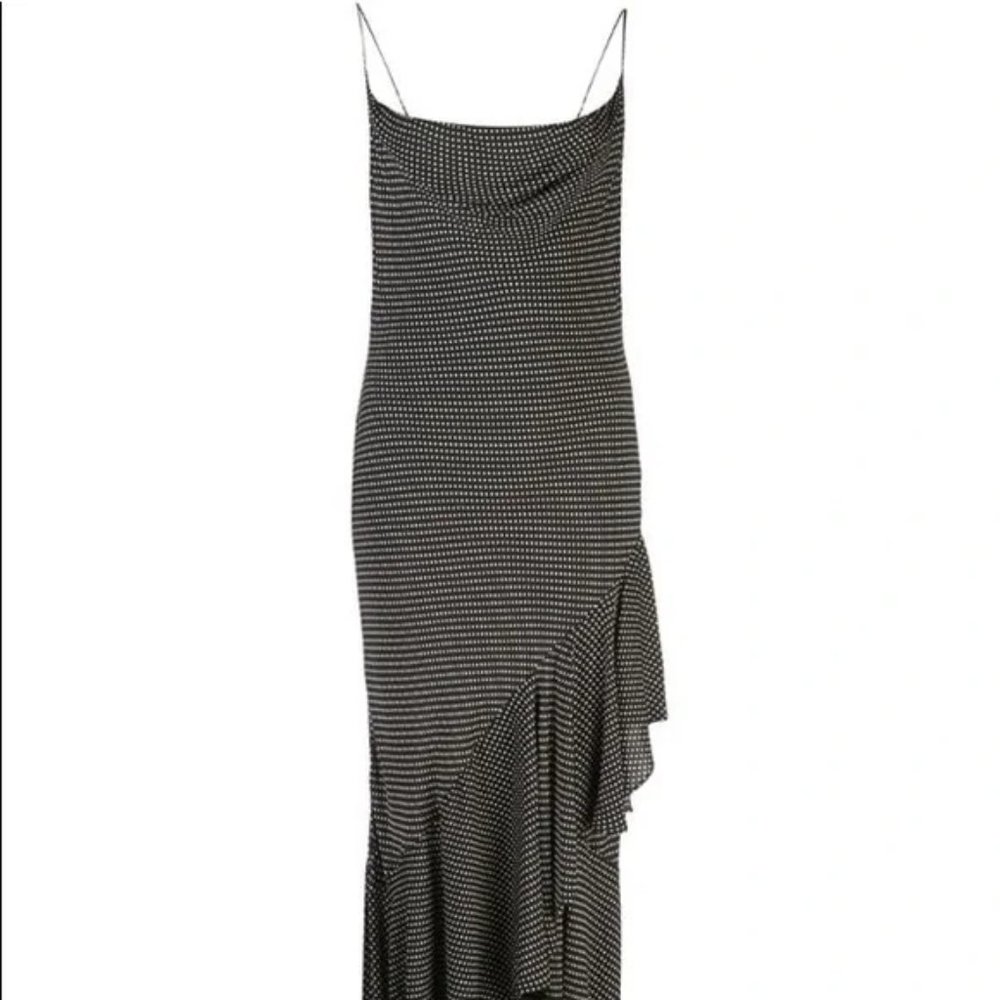 NWT Alice + Olivia Mini Dot Black Dress (Size 2) - Picture 2 of 5